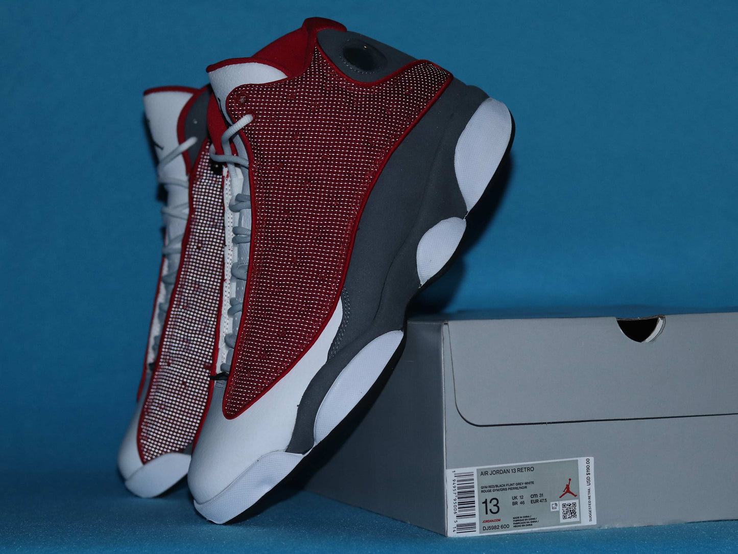 Jordan 13 retro gym red flint gray